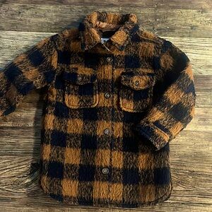 Kids Plaid Shacket